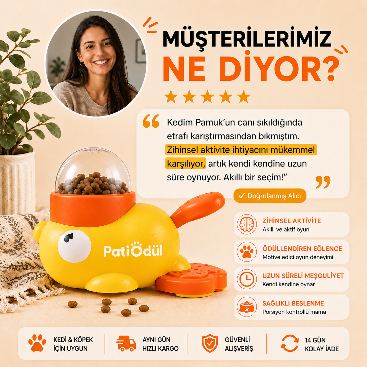 PatiÖdül™ Zihni Çalıştıran Mama Oyuncağı