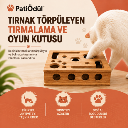 PatiÖdül™ Kedi Tırnak Törpüleme & Oyun Kutusu