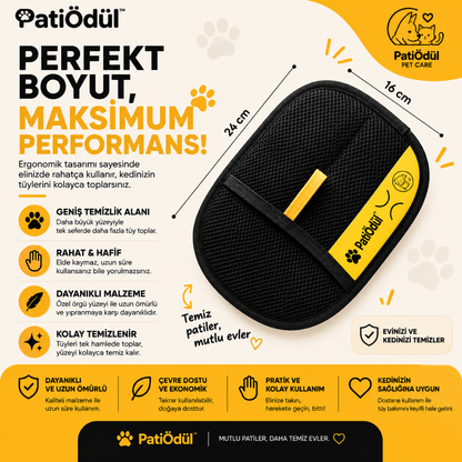 PatiÖdül™ Çift Yönlü Tüy Toplama Eldiveni