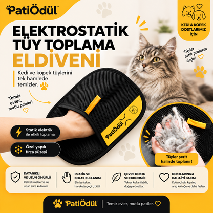 PatiÖdül™ Çift Yönlü Tüy Toplama Eldiveni