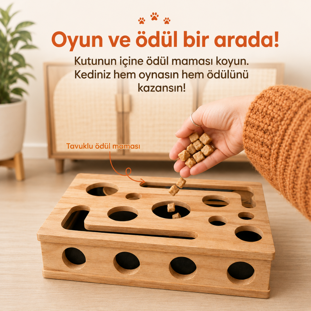 PatiÖdül™ Kedi Tırnak Törpüleme & Oyun Kutusu